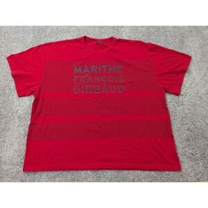 Marithe Francois Girbaud T Shirt Mens 3X‎ Short Sleeve Red Spellout